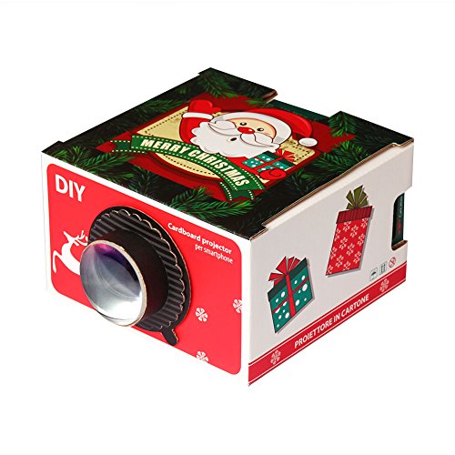 Christmas Gift,google Cardboard Projector DIY Per Smartphone Mobile Phone Projector (Random Shipments with Color)
