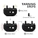 Mothca Dog Training Collar 2 Dogs with Remote 1800ft [2018 New Version] Waterproof Rechargeable with Beep/Vibration / Electric Shock Modes for Small Medium Large Dogs - No Problem Swimming/Shower