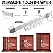 Practical Comfort Aluminum Drawer Organizer for Kitchen Utensils Silverware Flatware 9 Dividers Set | SHORT