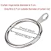 Shappy Metal Drapery Curtain Rings Hanging Rings for Curtains and Rods, Drape Sliding Eyelet Rings 30 mm Internal Diameter (Silver, 20 Pack)