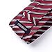 HISDERN Red Extra Long Plaid Checkered Tie Handkerchief Woven Classic Silk Men's Necktie & Pocket Square Set for Wedding Party