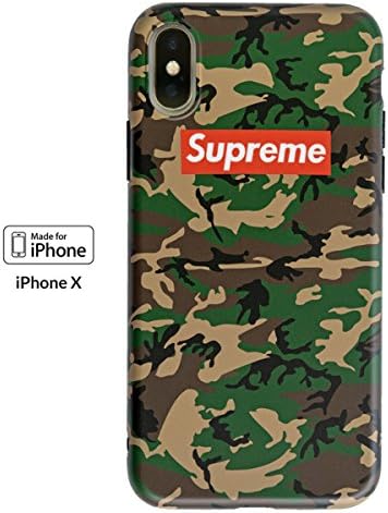 iPhone X Case CamoSupreme Luxury Street Art Protective Durable Slim Case/Bumper/Skin/Cover