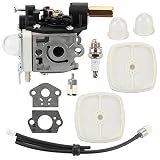 Mckin RB-K75 SRM210 Carburetor for Echo Trimmer Parts PE200 Carb Fuel Line Kit Primer Bulb Weed Eater GT200 SRM 210 PE 200 HC150 SRM211 GT200