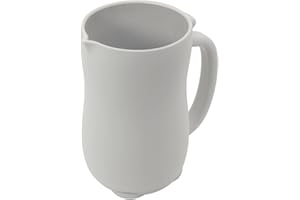 Mandoo Baby Bath Rinse Cup - Food Grade Silicone Shampoo & Body Washing Rinser for Kids With Easy Grip Handle - Baby Essentials (Light Gray)