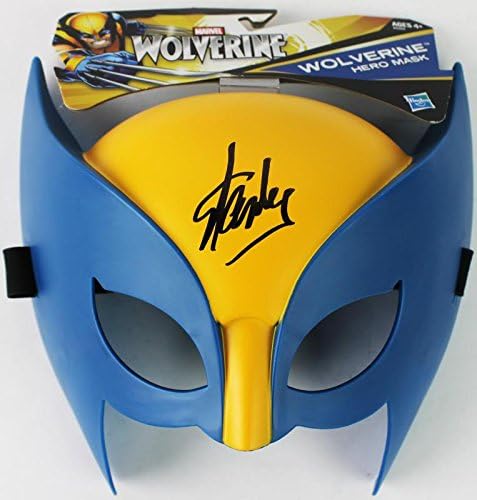 Stan Lee Signed Marvel Wolverine Hero Mask W/Stan Lee Hologram & PSA/DNA
