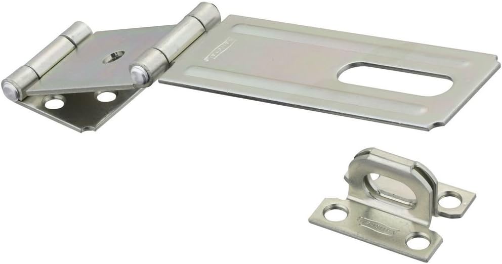 National Hardware N103-291 V34 Double Hinge Safety Hasp in Zinc plated - Hardware Hasps - 