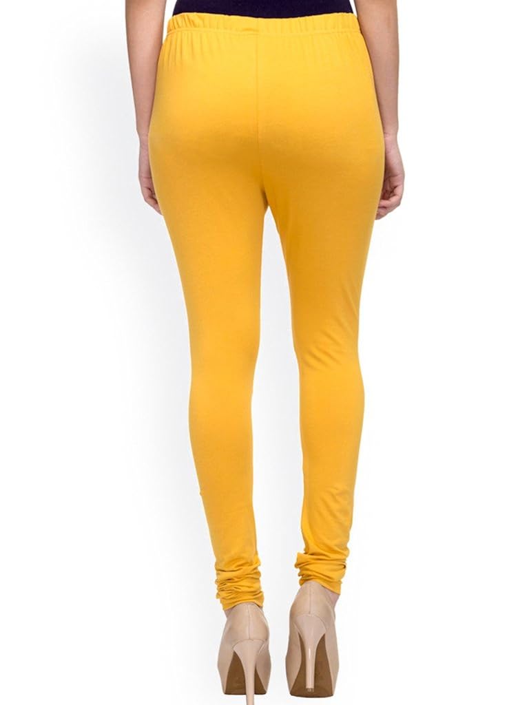 mek-orange women's cotton churidar legging - pack of 6
