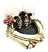 Ebros Love Never Dies Skeleton Ashtray Resin Figurine 4.5