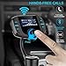 Bluetooth FM Transmitter with QC 3.0, LUMAND Wireless in-Car Radio Adapter Hands Free Car Kit with 1.7 Inch Display and Dual USB Car Charger AUX Output TF Card Slot