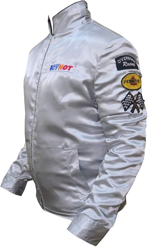 Death Proof Kurt Stuntman Mike Russell Silver Satin Jacket Xxs 3xl At Amazon Men S Clothing Store