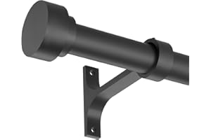 16-56 Inch Curtain rods, 1 Inch Diameter Splicing and Telescoping Structure Window Treatment Rods Set Adjustable Drapery Rods