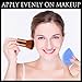 BEAKEY 2Pcs Makeup Sponge with 1Pc Kabuki Foundation Brush, Foundation Blending Sponge Latex-Free for Liquid Foundation