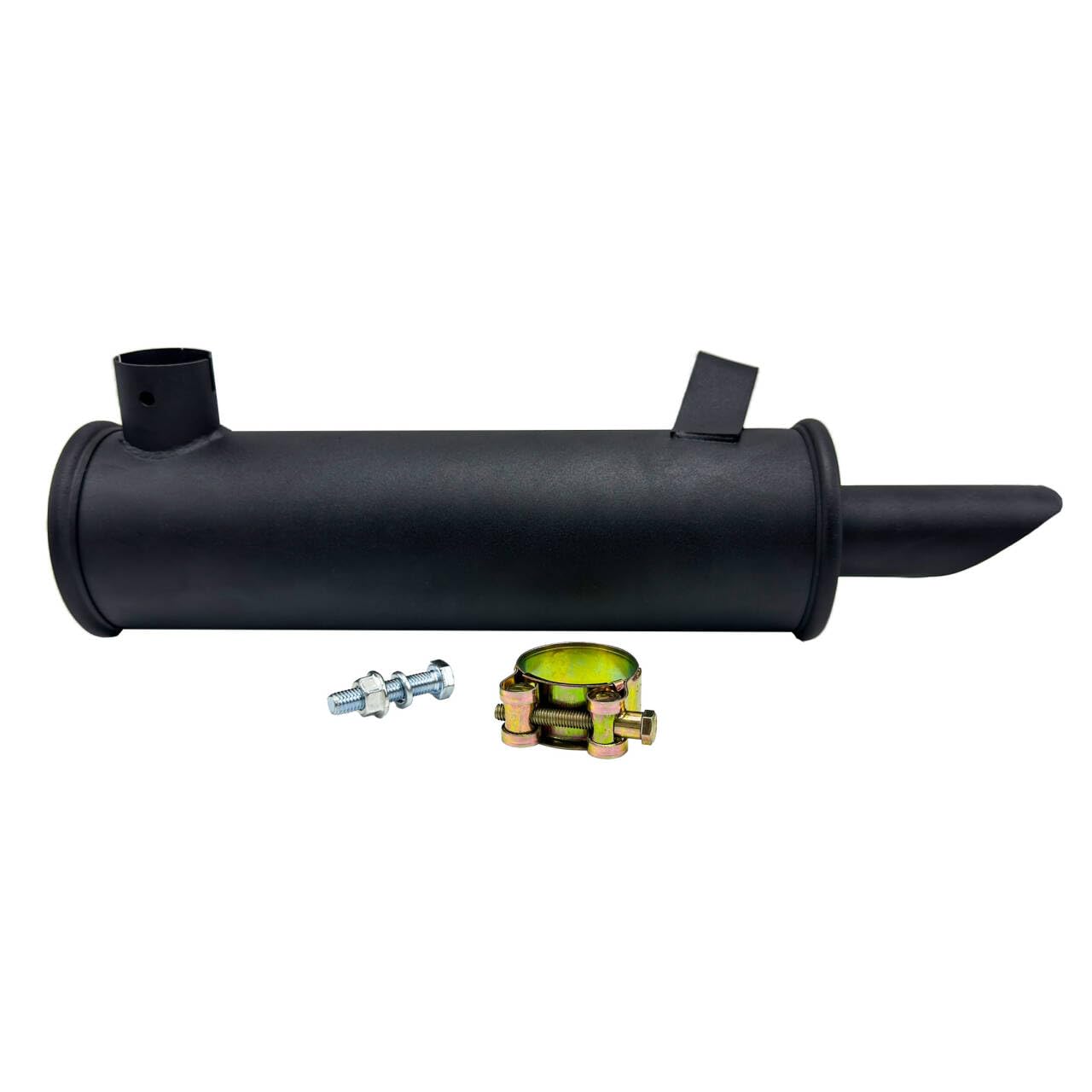 Photo 1 of 237550 237550S 105-296 Engine Muffler Exhaust Compatible with Cub Cadet 393840-R91, IH-393840-R91, for Kohler Exhaust K241, K301 and K321 (Inlet ID 1-3/8? Outlet ID 1-3/8?)