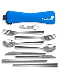 2 Person Stainless Steel Portable Eating Utensils