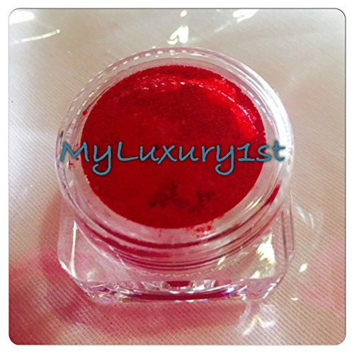 3 Gram Jar Orange Red Mica DIY Oil Based Soap &amp; Cosmetic Making Shimmer Pigment Colorant Powder 3g Pearlescent