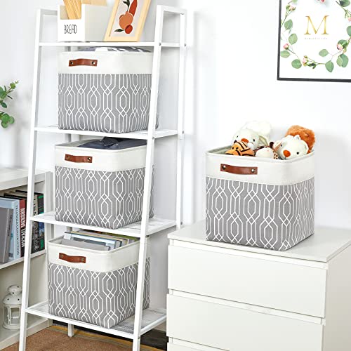 Temary Collapsible Baskets 13 Inch Storage Cubes for Organizing