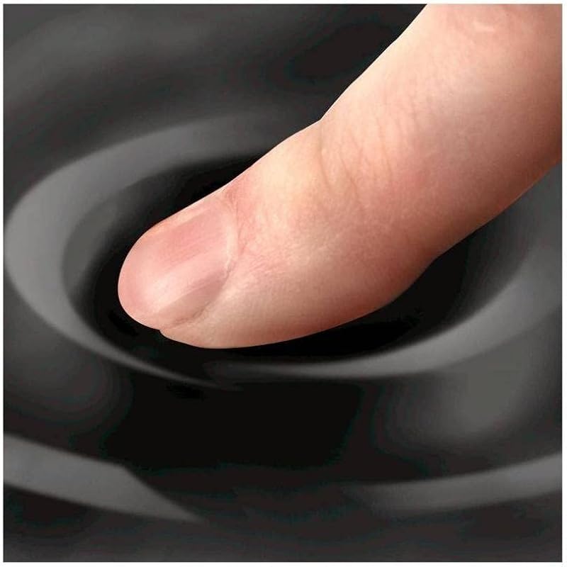 Gel Crystals - Reposamuñecas flexible ergonómico, color negro