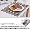 Panngu-Modern-Placemats-Set-of-6-Premium-Table-Place-Mat-with-6x-Placemats6x-Coasters-Heat-Resistant-Washable-445X30cm-Simple-Silver-Grey Panngu Modern Placemats Set of 6, Premium Table Place Mat with 6x Placemats+6x Coasters Heat Resistant Washable, 45X30cm…