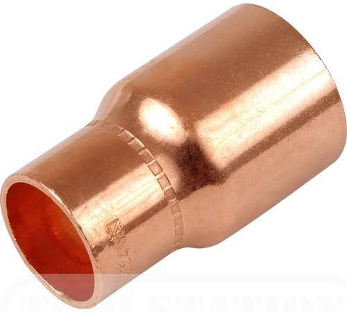 28mm to 22mm Copper Reducer End Feed by Carvers