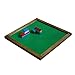 Brick Nation Wooden Lego Compatible Tray by Framed Green Plastic 10x10 Baseplate Perfect Travel Lap Table For Kids To Build On - Compatible With Duplo & Classic Bricks
