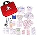 1st Aid Supplies,Kinsky First Aid Equipment For Survival Slight Emergencies 118 Pieces Compact, and Comprehensive - Perfect for Home, Auto, Road Trips, Camping, or Any Other Outdoors Activities