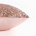 Decorative Throw Pillow Cover for Couch - PONY DANCE Solid Sequins Cushion Cover Bling Square Sofa Pillowcase with Hidden Zipper,18