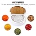 Lucky Goddness Ceramic Sugar Bowl with Lids and Spoons-Porcelain Condiment Container Spice Jar,Salt Cellar for Kitchen,with Chalkboard Labels,8.8 fl oz 260ML