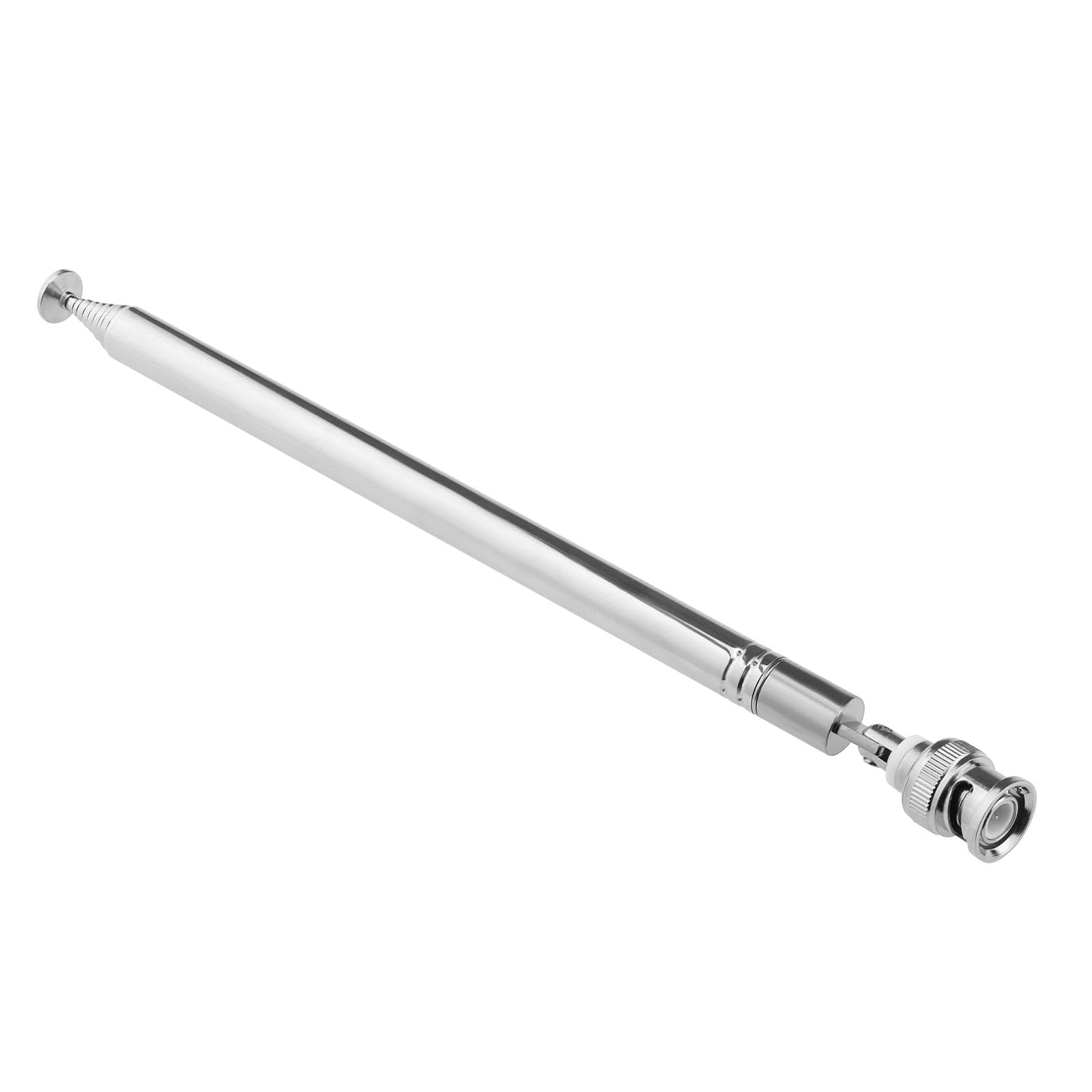 The Lord of the Tools 10 Sections Stainless Steel Telescopic Antenna BNC Male Connector Telescopic Antenna for Digital Scanners Communication Receivers CB Radios