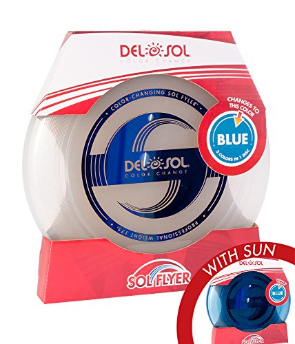 Del Sol Color Changing Frisbee - Changes Color in The Sun! (Clear to Blue) - //coolthings.us