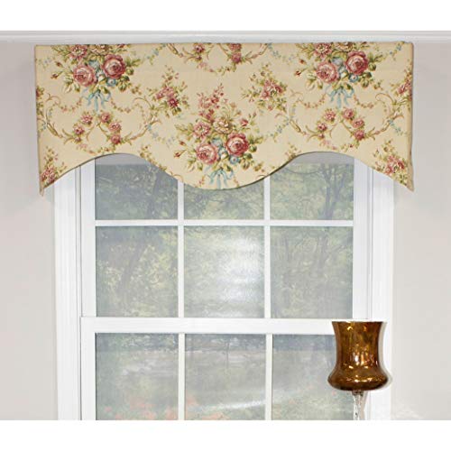 RLF HOME Pavillion Scroll Cornice Window Valance - Antique