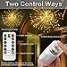 OSORD 200 LED 2 Pack Starburst Light, 【New Version】 Fairy String Light with Remote Control, 8 Modes Battery Operated Hanging Starburst Lights,Decorative String Lights for Christmas,Holiday,Garden