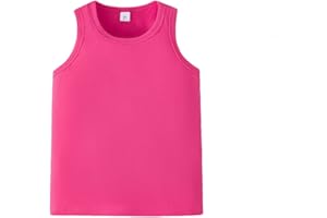ZFZDRen 2T-12Y Baby Toddler Girl Tank Tops Sleeveless Undershirt Kids Solid Color Shirt Casual Tee