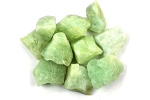 Crystal Allies Materials: 1lb Bulk Rough Aquamarine Beryl Stones from Brazil - Large 1" Raw Natural Crystals for Cabbing, Cutting, Lapidary, Tumbling, and Polishing