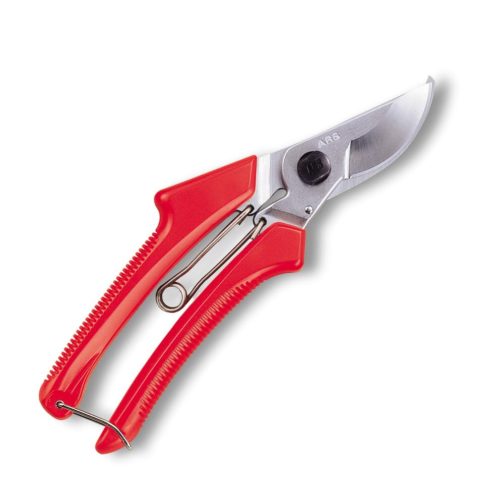 ARS 195mm Blade Secateurs | ARS-120DX | Heavy Duty, Single Handed Secateurs with Single Hand Locking, Grip for Safety, Garden Scissors That are Lightweight & Ergonomic