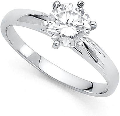 single solitaire diamond ring