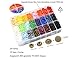 Cooleaf KAM Snaps and Plier Tool, 360 Set T5 Plastic Snaps in 24 Color, Well Packaged Box(Snaps and Tool Package)