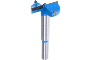 HARFINGTON Forstner Drill Bits 1-1/2 inch / 38mm Round Shank 2/5 inch, Carbide Forstner Bit Woodworking Hole Opener Cutter To