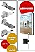 Pen Loop Holder Clips - 2 Top & 2 Side Fit - Great for Clipboard, Planner, Calendar, Sketchbooks & Journals Like Leuchtturm, Rhodia, Levenger Bonus: Pen Holder Clip & Ebook Fit Any Size Pen