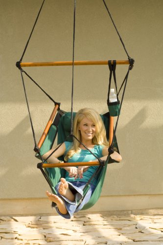Hammaka Hanging Hammock Air Chair, Wooden Dowels, Tan