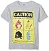 Angry Birds Boys' Big Boys' Short Sleeve T-Shirt Shirt, Heather Grey, Small-8