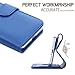 FYY Designed for iPhone SE Case 2022 (3rd Gen) / iPhone SE Case 2020 (2nd Gen) / iPhone 7 Case/iPhone 8 Case, Luxury PU Leather Wallet Phone Case with Card Holder Flip Kickstand Cover Navy