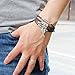Father.son Angel Wing Guitar Love Heart Beard Butterfly Pendant Bangle Vintage Leather Bracelet Bead Embossed Surfer Wrap Braided Tribal Halloween Jewelry (Angel Wing)