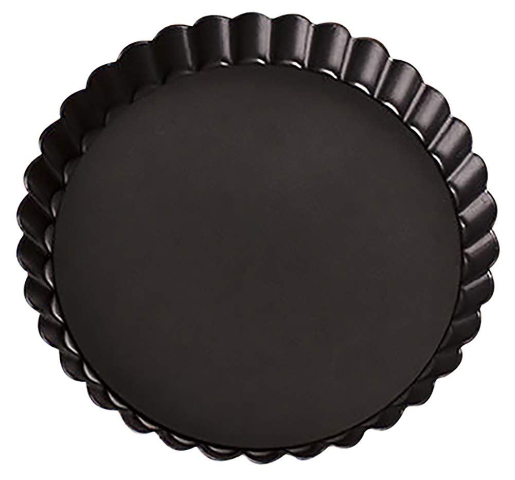 Popoye Non-Stick Different Sizes Tart Quiche Pan with Removable Bottom Fluted Sides Round Shape Cakes Desserts Tins Carbon Steel 8 Inch