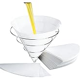30 Pack 10" Deep Fryer Oil Filters, Best Non Woven Cooking Oil Strainer, Premium Maple Syrup Filter Set, Cones Commercial Filter for Restaurants, Kitchen, Cafes, Food Trucks, Hotels