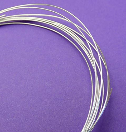New 4ft/1219mm 24 Gauge 925 Sterling Silver Meduim Weight Round Wire