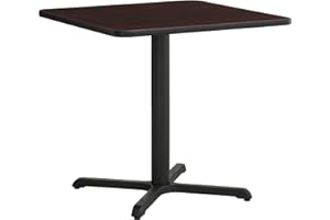 CenPro Commercial Black/Cherry Laminated Table Set, 30" Square Table Height (32Q-040)