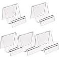 5 Pack Clear Acrylic Wallet Display Stand Retail Store Holder Shelf for Glasses,Wallet Display Office Display Risers for Phon