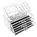 Makeup Organizer Jewelry Acrylic Case | For Lipstick Nail Polish Brushes Cosmetic Beauty Products | 3 Drawers Storage Display Box Holder By Clear Acrylics