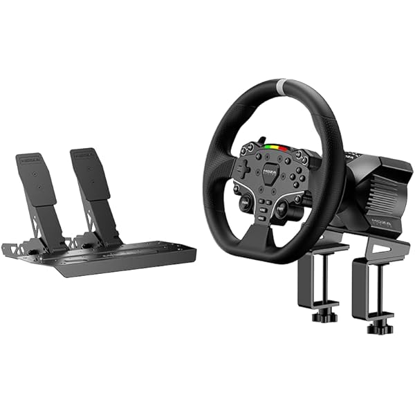 Amazon.com: MOZA R3 Racing Wheel and Pedals Bundle for PC, 3.9Nm
