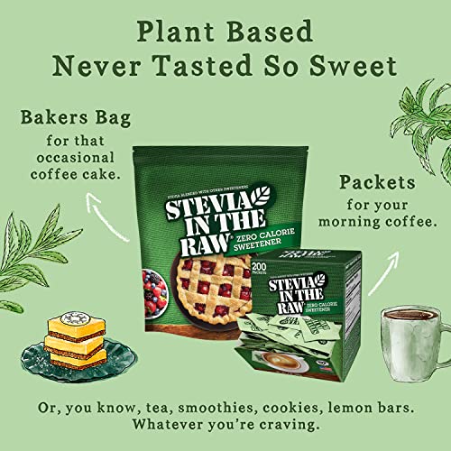 Stevia In The Raw, Plant Based Zero Calorie Sweetener, No Erythritol